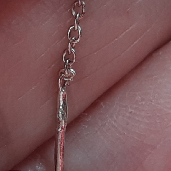 Silver Whale Tail Pierced Earrings - Picture 7 of 8